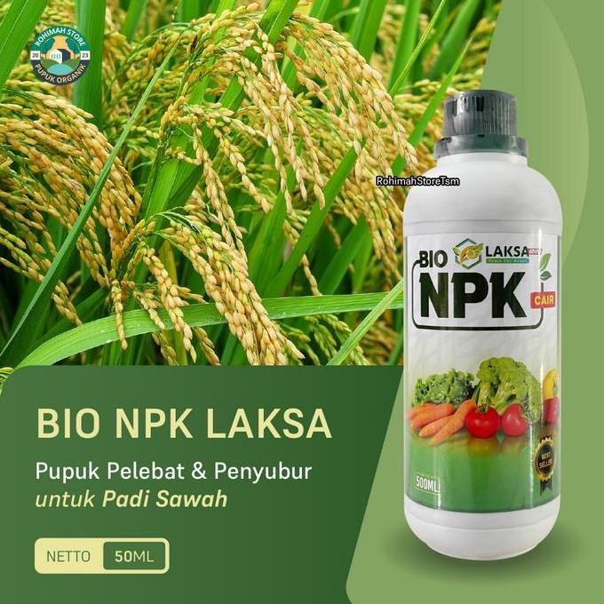 

Terlaris Pupuk Pembesar Padi Npk Laksa 500Ml - Pelebat Bulir Padi & Memperbanyak Anakan Padi
