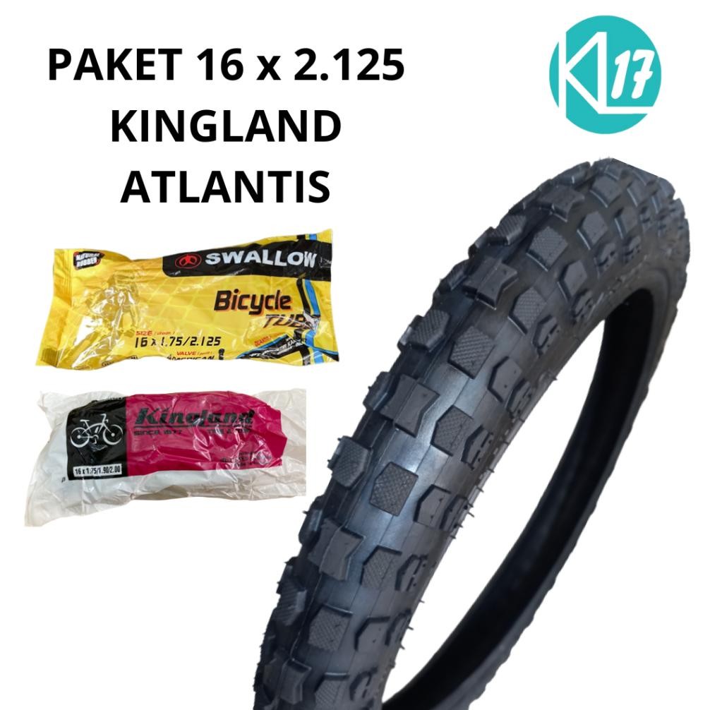 Ready Ban Luar 16 X 2.125 Kingland Atlantis Ban Luar Sepeda 16 Ban Luar Sepeda Anak Ukuran 16