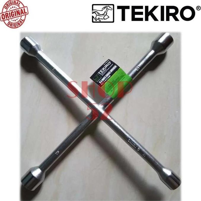 Diskon Tekiro Kunci Roda Palang Ban Mobil 14" Mata Kunci 17Mm 19Mm 21Mm 23Mm