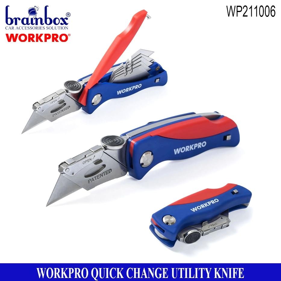 

NEW!!! NEW!!! Workpro WP211006 Quick Change Utility Knife Pisau Cutter