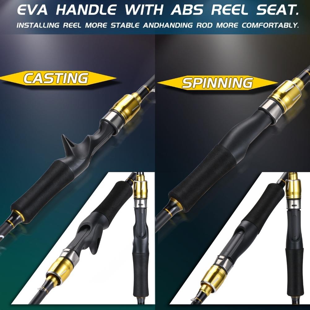 Ready Set Pancing180Cm/210Cm Fishing Rod Fishing Reel Fishing Line Full Kit 5.0:1 12+1 High Speed Ma