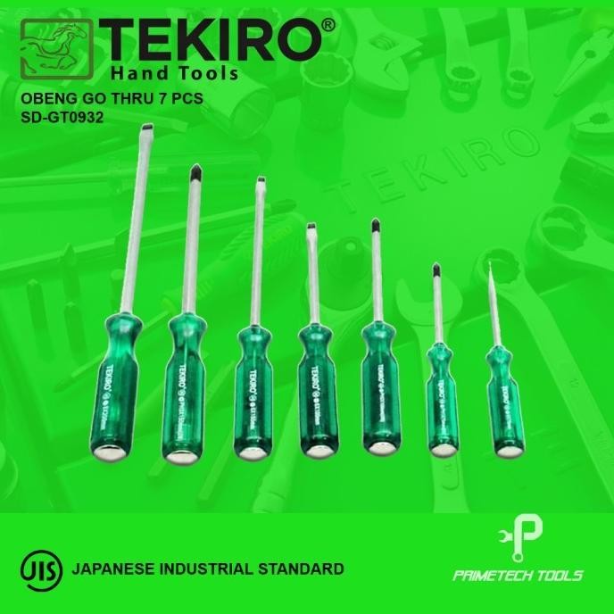 Terjangkau Tekiro Obeng Go Thru 7 Pcs Sd-Gt0932