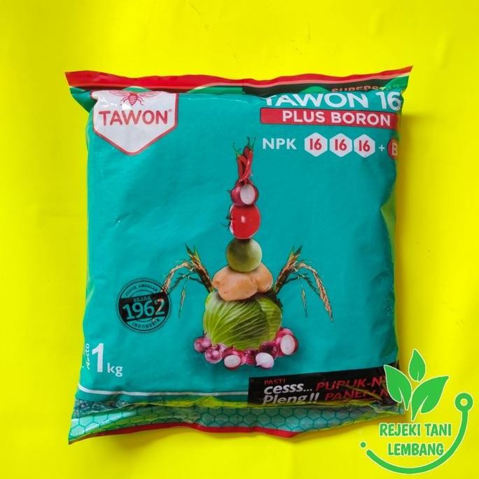 

Terlaris Tawon 16 Plus Boron 1 Kg Npk 16-16-16 + B