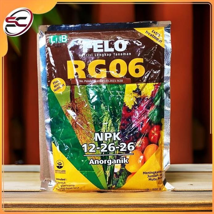 

Terlaris Pupuk Rg 06 @ 500 Gram (Npk 12-26-26) Nutrisi Lengkap Untuk Tanaman