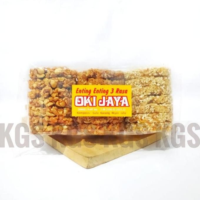 

Terlaris Enting Enting 3 Rasa Wijen Kacang Jahe Oki Jaya 250 Gram