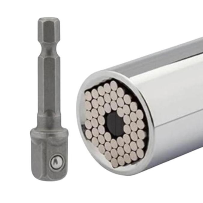 Krisbow Mata Kunci Sok Universal Irasu01 - Silver Socket Mata Kunci Shock Soket Peralatan Otomotif P