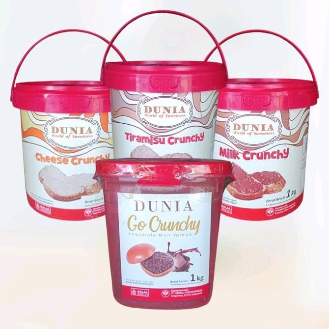 

Produk Baru!! Selai Coklat Dunia Go Crunchy 1 Kg