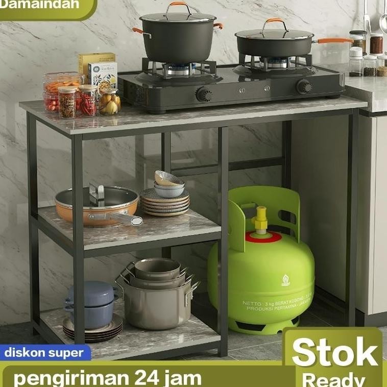Meja Kompor 2 Tungku / Rak Kompor 2 Tungku / Meja Kompor / Rak Kompor / Minimalis / Modern / Murah