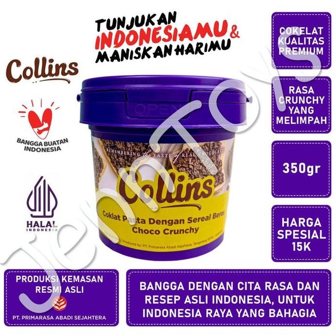

Produk Baru!! Collins Crunchy 350gr - COLLINS CHOCO CRUNCHY [JAKARTA] coklat selai