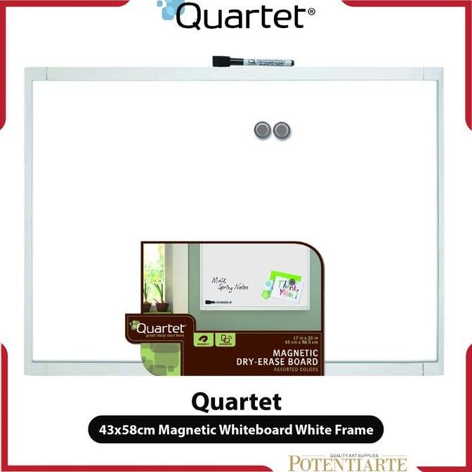 

Produk Baru!! Papan Tulis Tempel Quartet 43x58cm Magnetic Whiteboard White Frame