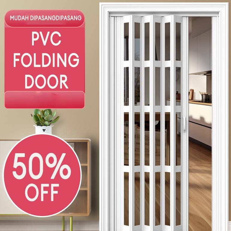 ND Reaim Pintu Lipat PVC Folding Door  Penyekat Ruangan - Pintu Kamar Mandi - Penyekat Ruangan