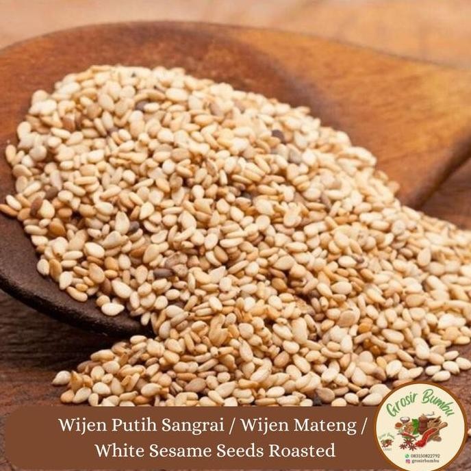 

Terlaris Wijen Putih Sangrai 1Kg / Wijen Mateng / White Sesame Seeds Roasted