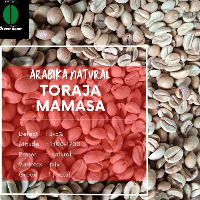 

GREEN BEAN / BIJI KOPI - 1KG - ARABIKA NATURAL TORAJA MAMASA TERMURAH