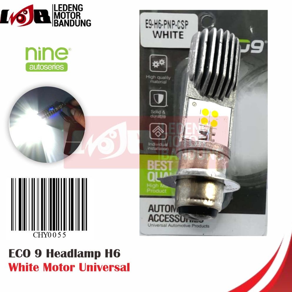 Luminos Headlamp LED White H6 Lampu Depan Motor Matic Bebek Universal AST