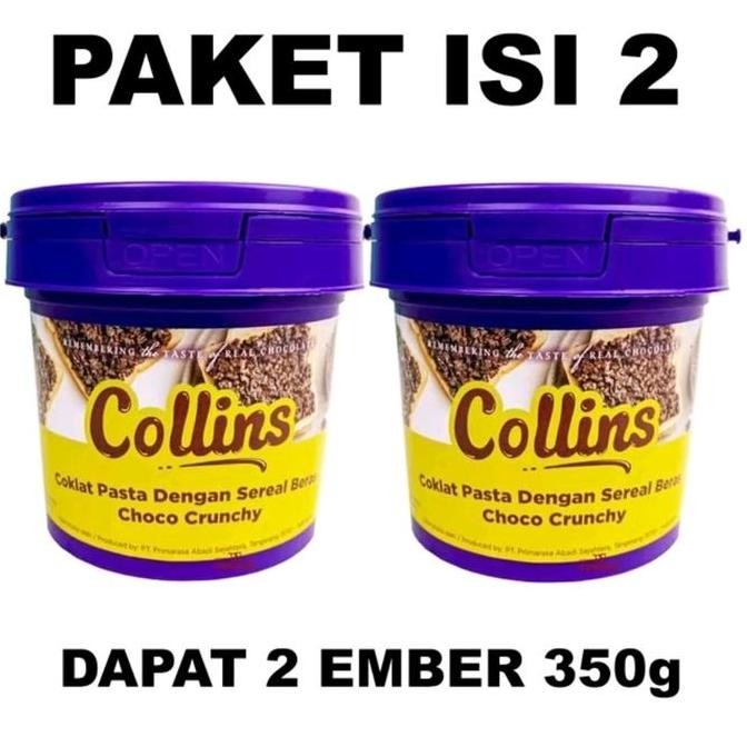 

Produk Baru!! (PAKET ISI 2) collins mini choco crunchy 350gr dapat 2 pcs Selai coklat crunchy