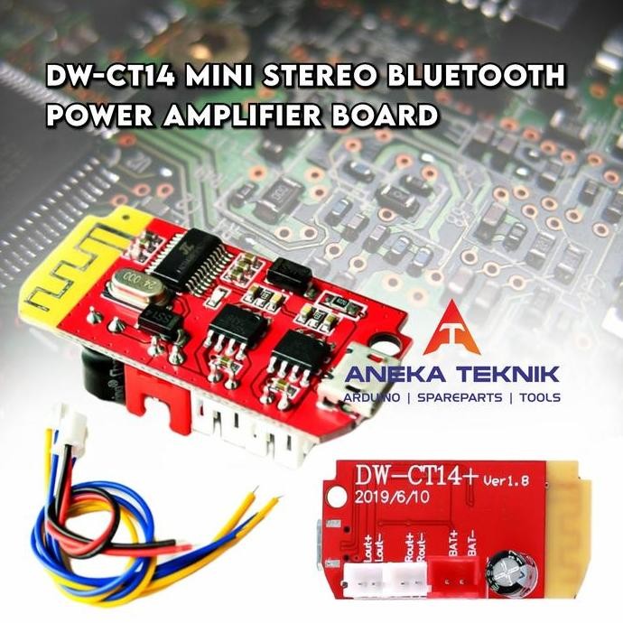 DW - CT14 Mini Stereo Bluetooth Power Amplifier Board