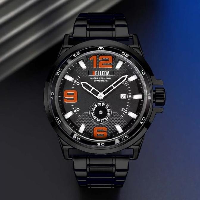 Grosir [ Buy 1 Geet 1 ] Belleda 9322 Jam Tangan Pria Analog Kasual Tahan Air 30M Watches