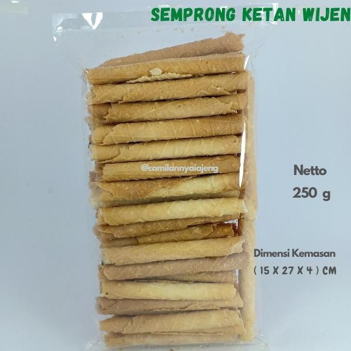 

Terlaris Kue Semprong Roll Ketan Wijen Homemade 250 G