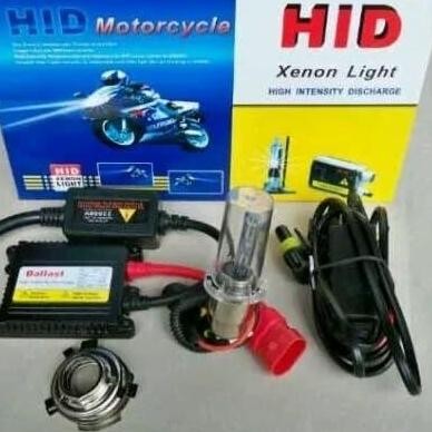 Lampu HID motor - mobil 6000k - 8000k fullset