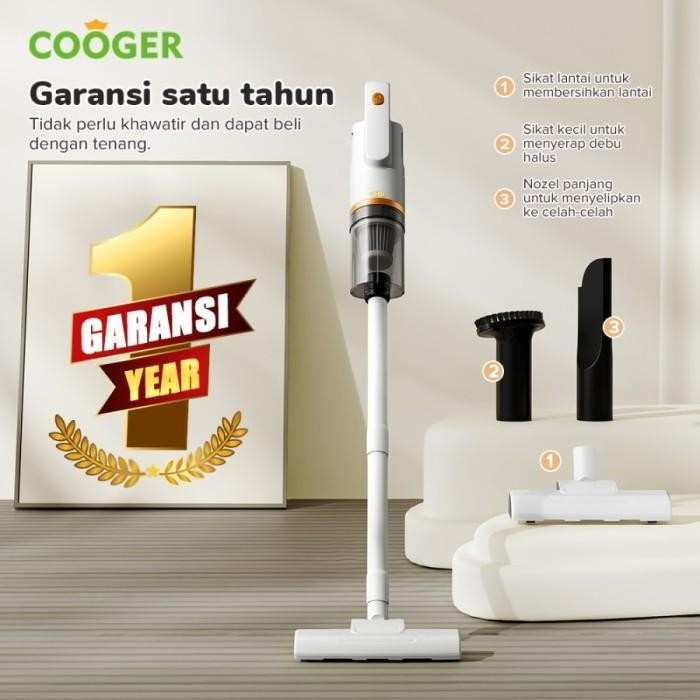 Cooger Electric Vacuum Cleaner Portabel Penyedot Debu Serbaguna Kasur Lantai Meja Sofa Mobil Origina