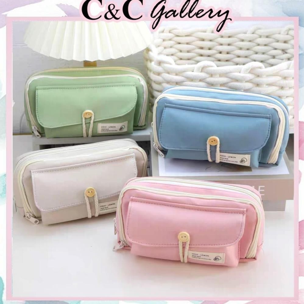 

TEMPAT PENSIL KOREA MULTI SEKAT UKURAN BESAR