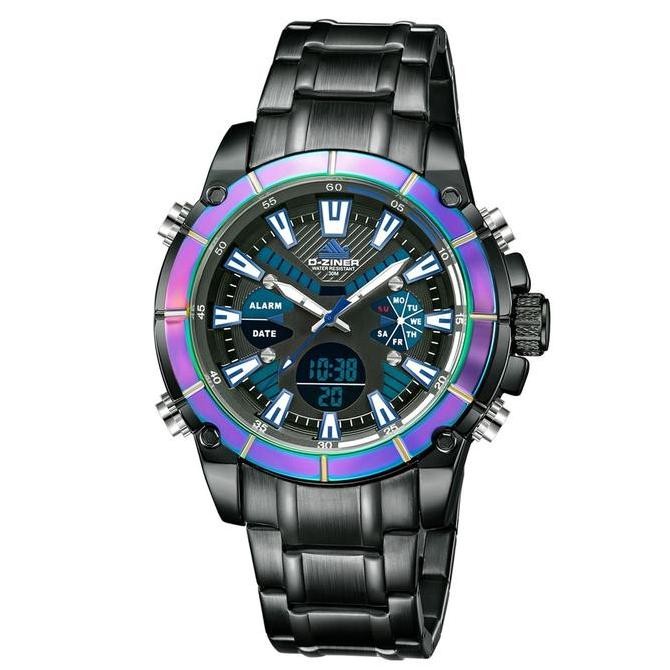 Grosir Diskon  Terlaris Jam Tanggan Pria Dziner 8258 Double Time Water Resistant 30M Watches Waterpr