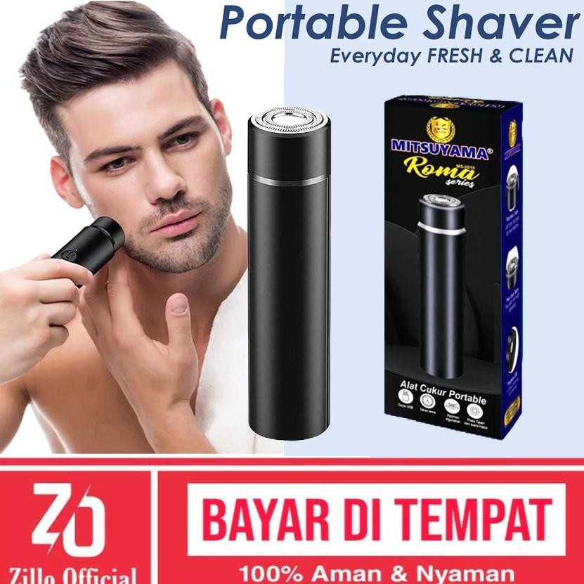 READY STOCK ZILLO Alat Cukur Rambut Mini Portable Mesin Pencukur Kumis Jenggot Razor Shaver Elektrik