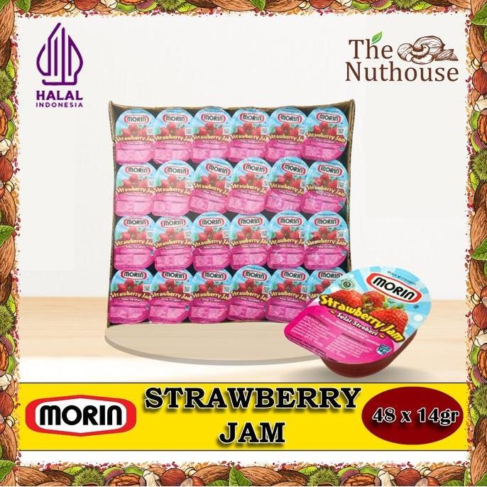 

Produk Baru!! MORIN Portion Pack Strawberry Jam / Selai Strawberi [14gr x 48pcs]