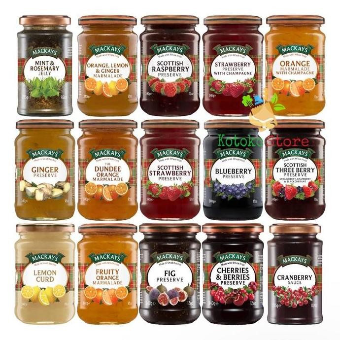 

Produk Baru!! Mackays Scottish Strawberry Preserve Jam / Selai Mackays Stroberi 340g