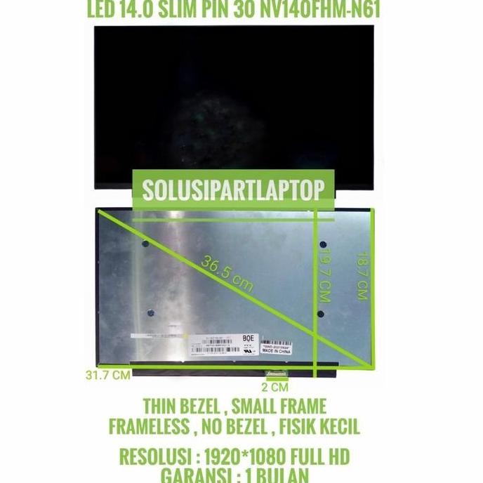 Led 14.0 Slim Pin 30 Nv140Fhm-N61 B140Han04.2 B140Han04.A B140Han03.1