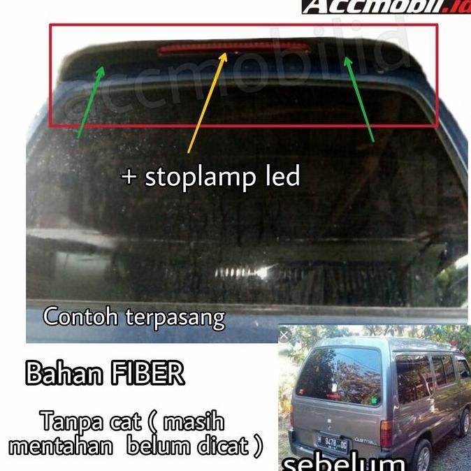 spoiler daihatsu zebra astrea bodytech fiber tanpa cat plus lampu