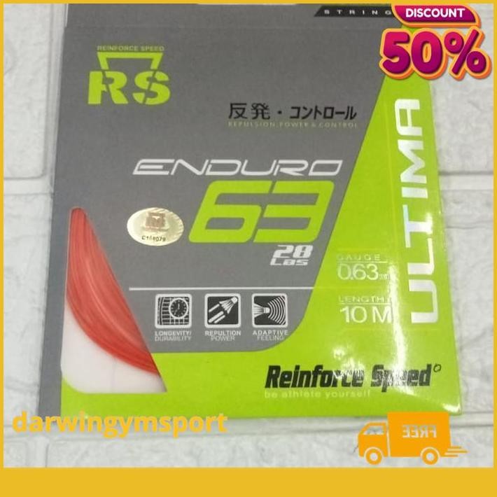 SENAR RAKET BADMINTON RS ENDURO 63 ORIGINAL TERBAIK