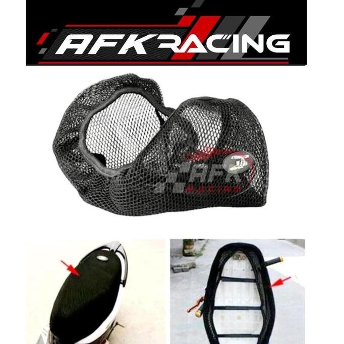 siap kirim jaring jok motor universal bebek matic kopling black adem nyaman impor honda yamaha suzuk