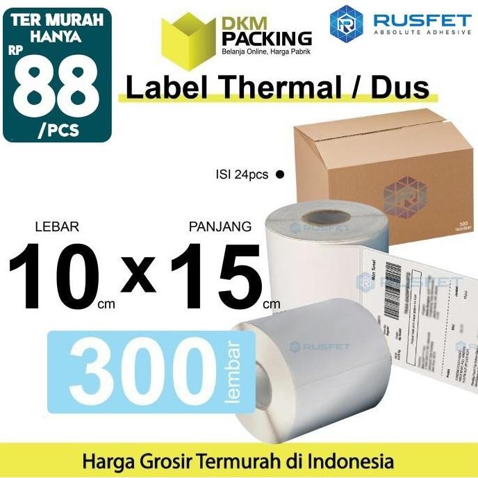 

new thermal printer stiker label resi sticker bare pos a6 10x15cm / dus