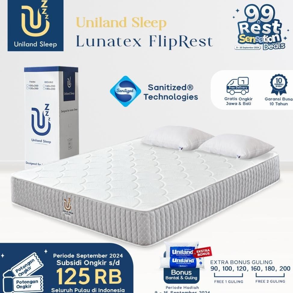 Uniland Sleep 200x200 / Super King Size / Kasur Busa / Pocket Spring