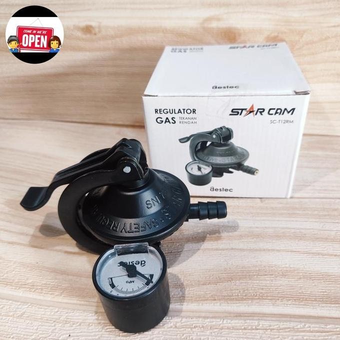 TERMURAH - STARCAM kepala gas regulator kompor model capit jepit SC-T12RM destec
