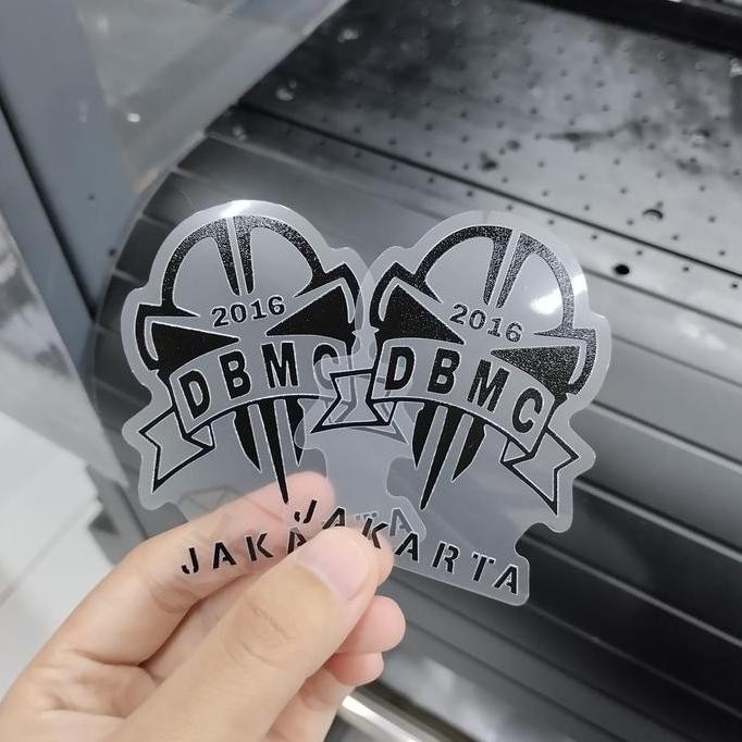 

TERBARU - Cetak Stiker TRANSPARAN Super Clear MAXDECAL Diecut A2 (45x60cm) Tinta UV dan Tinta Putih