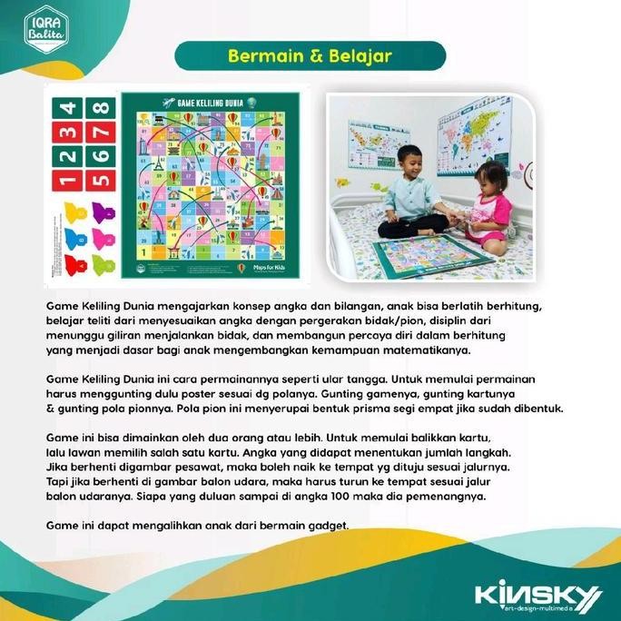 ready stock Peta Dunia - Maps For Kids