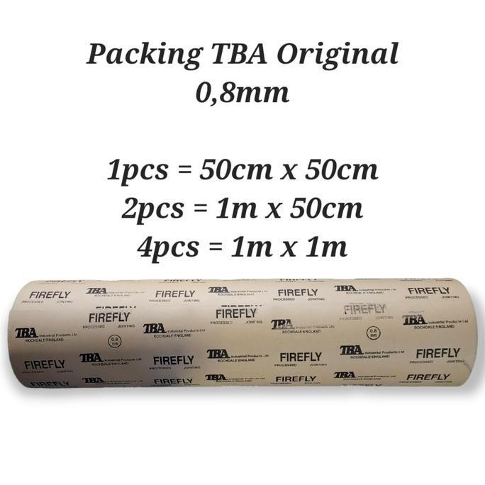 

Promo Packing Gasket TBA Firefly 0,8 mm Paking Kertas 0,8mm 50cm x 50cm COD