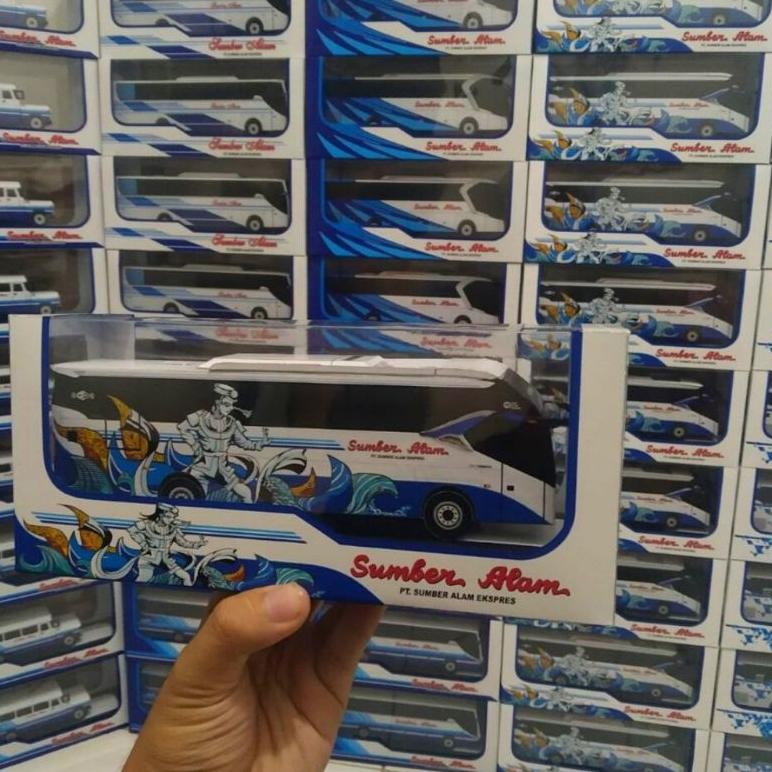 Terlaris Miniatur Bis Bus Papercraft Sumber Alam Berbagai Livery Original Murah