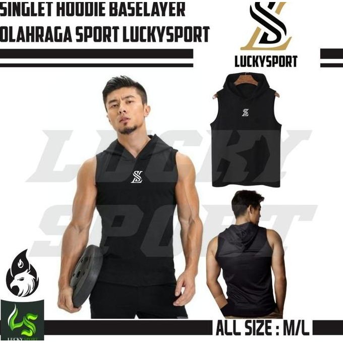 Manset Hoodie Lekbong Singlet Baselayer Olahraga Hoodie Kupluk Outdoor Sport murah