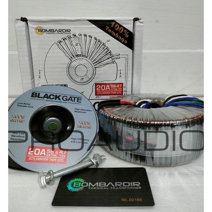Trafo Toroid 20 A 56 V 20A 56V blackgate bombardir original