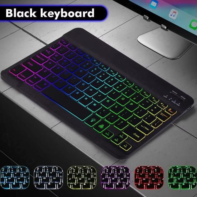 Sale Keyboard Bluetooth Backlight Led Rgb Wireless Keyboard Silent Universal Bluetooth