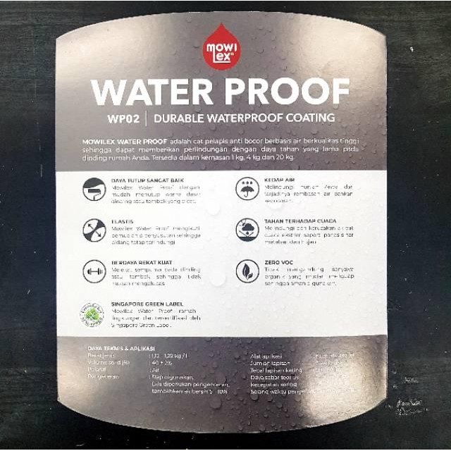 Mowilex Waterproof Wp02 Coating Exterior 4 Kg (Cat Elastis Anti Bocor)