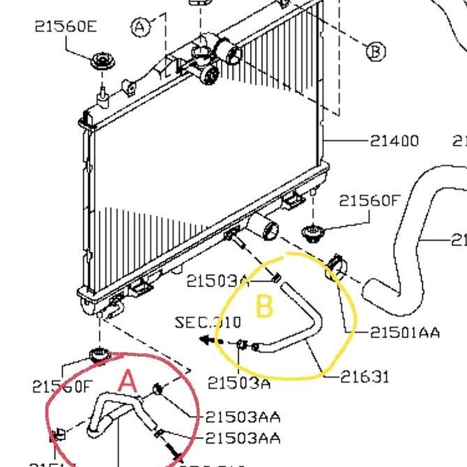 New Selang Oil Oli Cooler Transmisi Matic Grand Livina OEM Quality