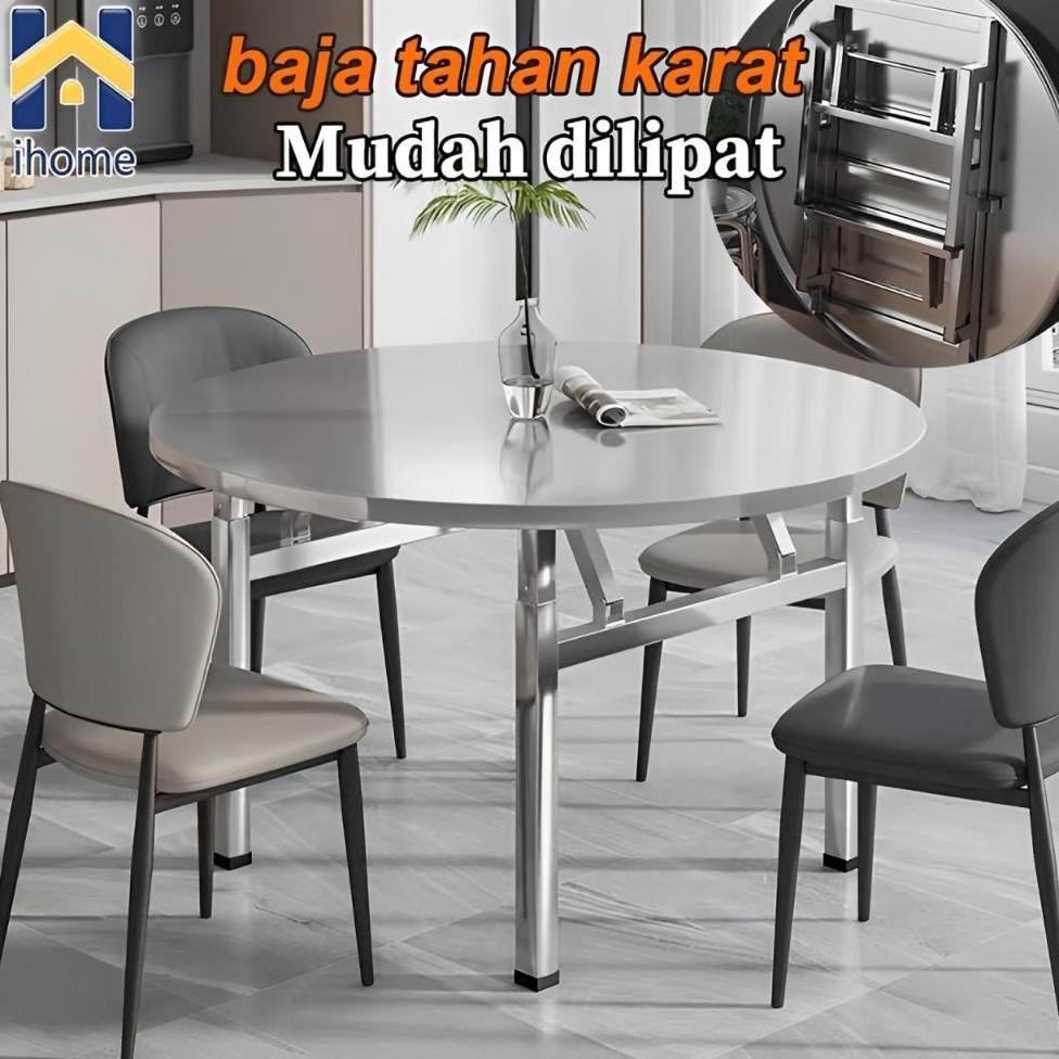 Meja Lipat Meja Makan Lipat Meja Makan Minimalis 2 Kursi Meja Bulat Besi Meja Bar Dapur Lipat
