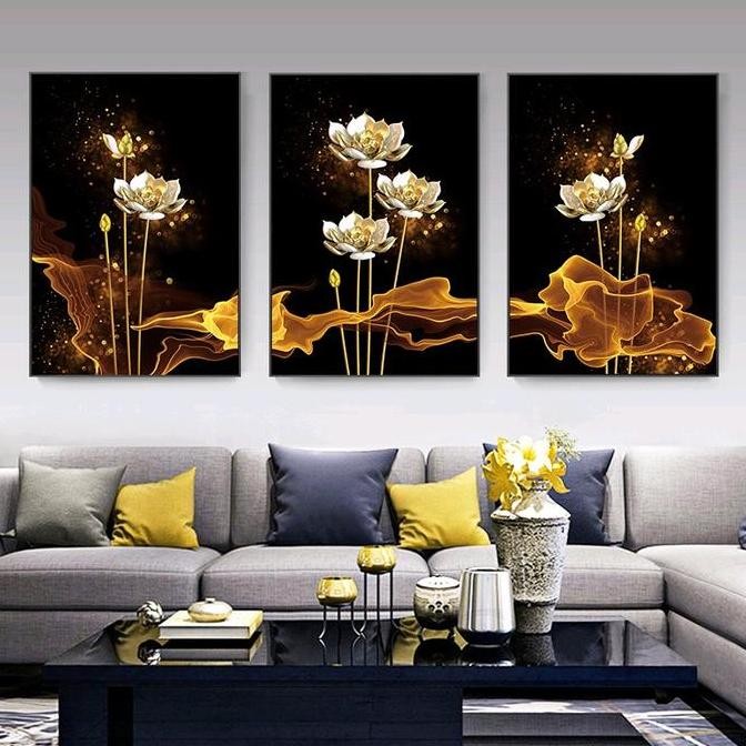 Promo (SET) Hiasan Dinding SET Bunga Ruang Tamu//Dekorasi dinding Ruang Tamu COD