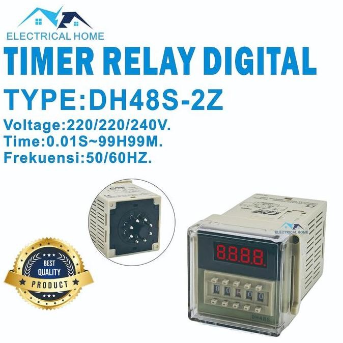 Promo TIMER RELAY DIGITAL / TIMER DELAY RELAY DIGITAL DH48S-2Z COD