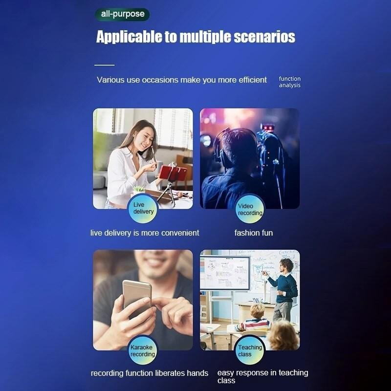 Mikrofon Nirkabel Lavalier Mic Portabel Audio Video Pembuatan Rekaman Wireless Microphone Hp Klip Un