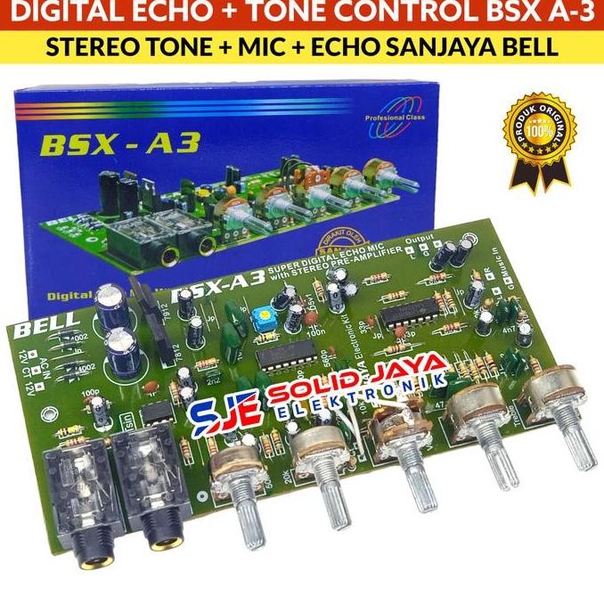 TONE CONTROL MIC ECHO DIGITAL BSX A3 BSX-A3 PREAMPLIFIER BELL BGR ASLI